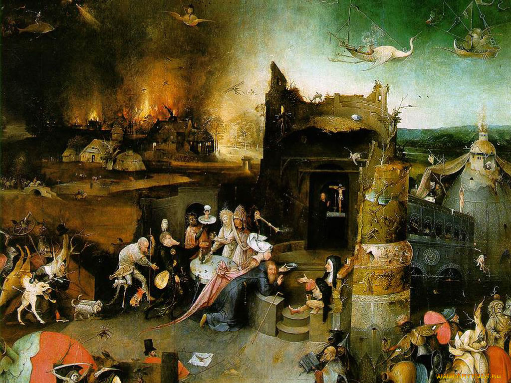 the, temptation, of, st, anthony, , hieronymus, bosch